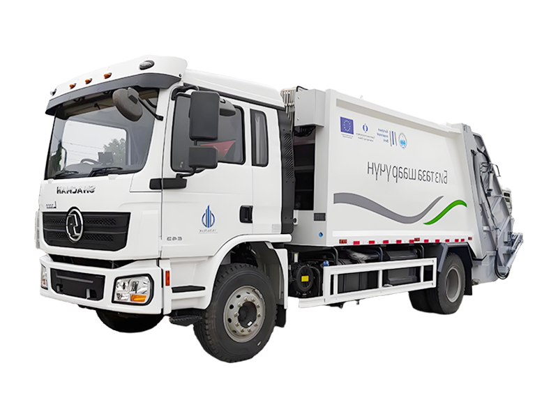 4x2 SHACMAN Sampah Compactor Truk