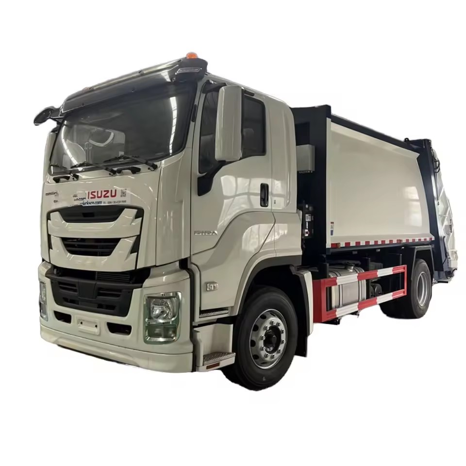 1suzu Automatik Sampah Compactor Trak Keadaan Baru Jenama Yang Berbeza Dari Trak Kitar Semula Dengan