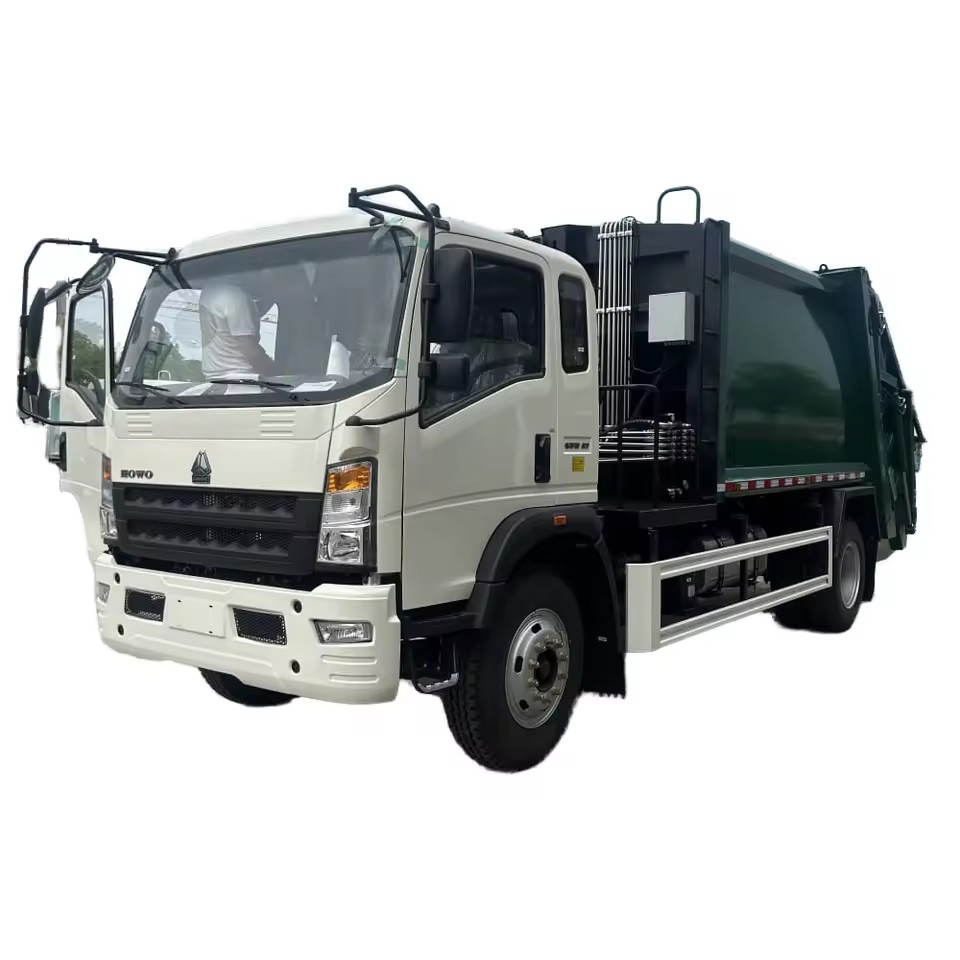 HOWO 4x2 Penghantaran Manual Pengumpulan Sampah Kenderaan Pengumpul Sampah Pengumpul Sampah