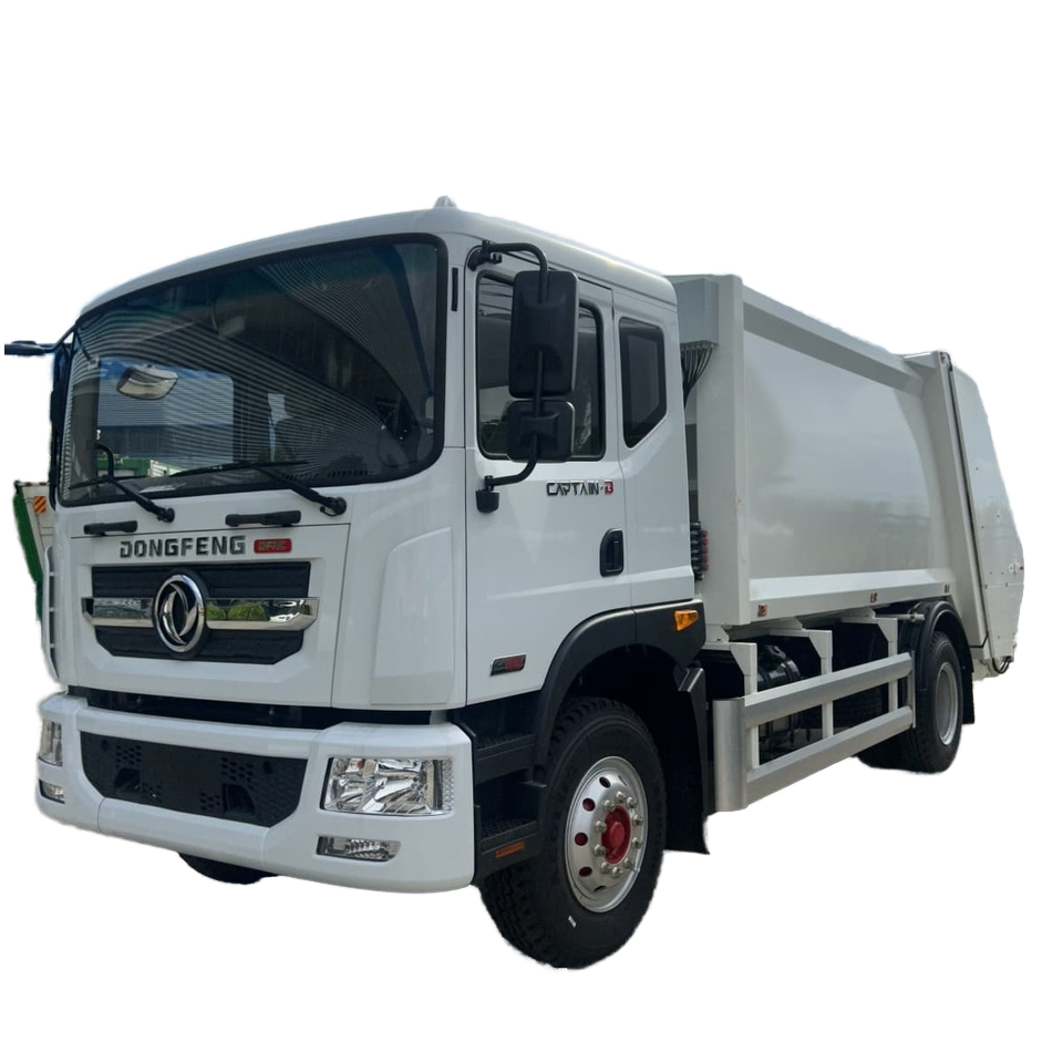 Dongfeng 12 Meter Kubik Trak Sampah Kompaktor, Pemampatan Sisa Yang Cekap, Tahan Lama Euro III / V