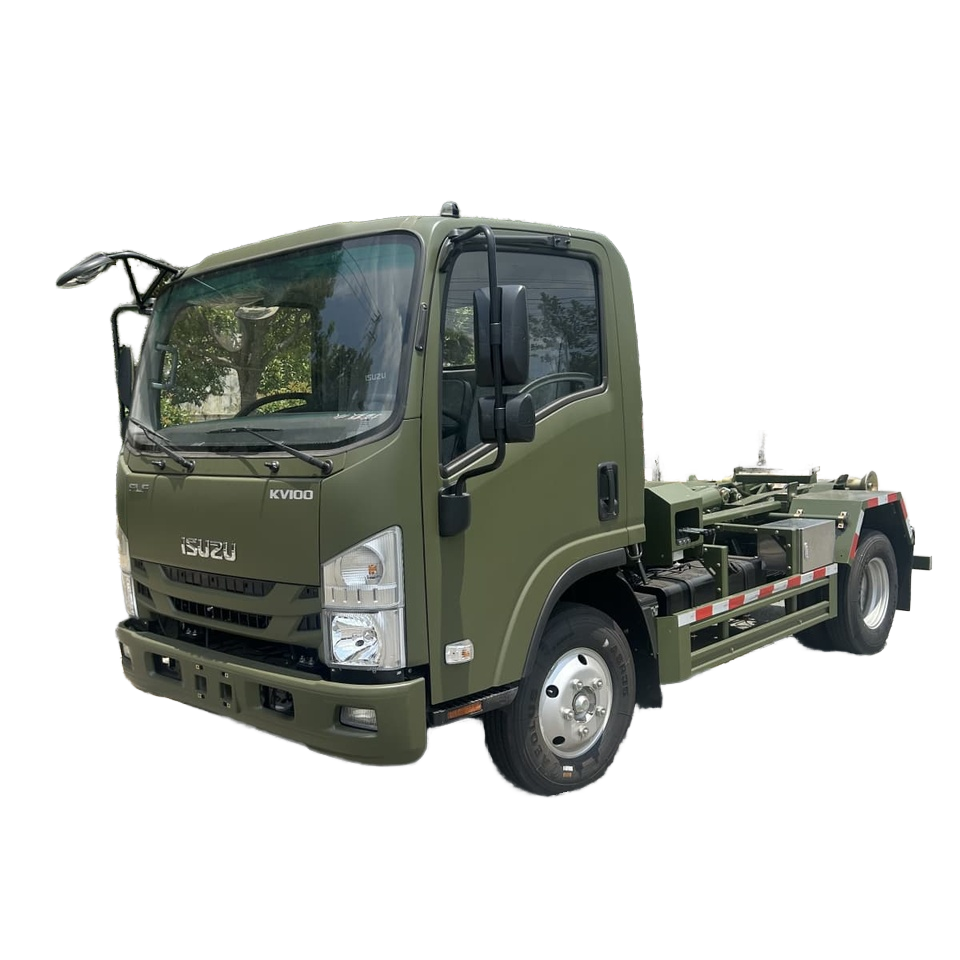 Isuzu Skip Loader Truck 4-6m&sup3;, Sistem Lift Hook Untuk Sisa / Pembinaan, Enjin Diesel Euro 5