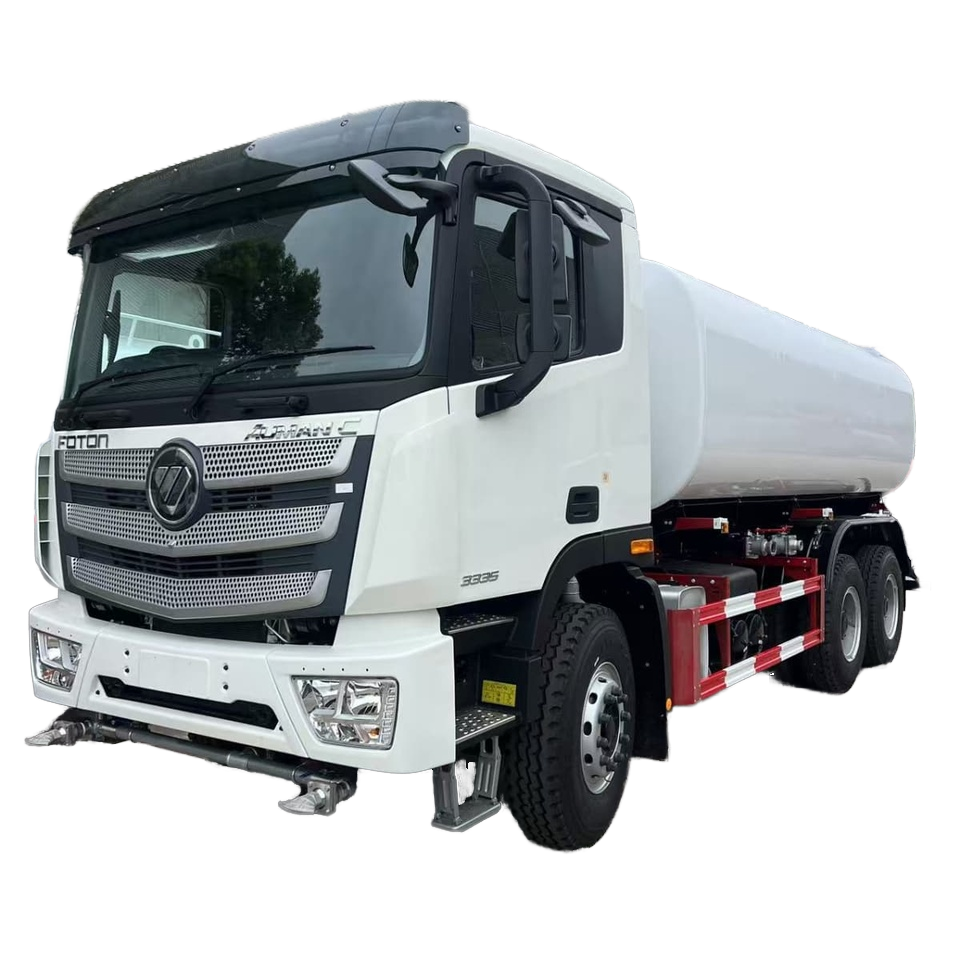 Boleh Disesuaikan 10 Roda Foton Road Sprinkler Air Tanker Truk Enjin Bahan Bakar Diesel Bowser Yang 