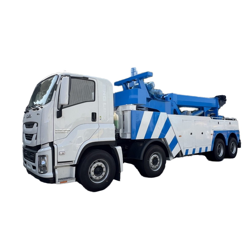 Isuzu Depan Empat Belakang Lapan Sokongan 35-tan Wreckout Truk