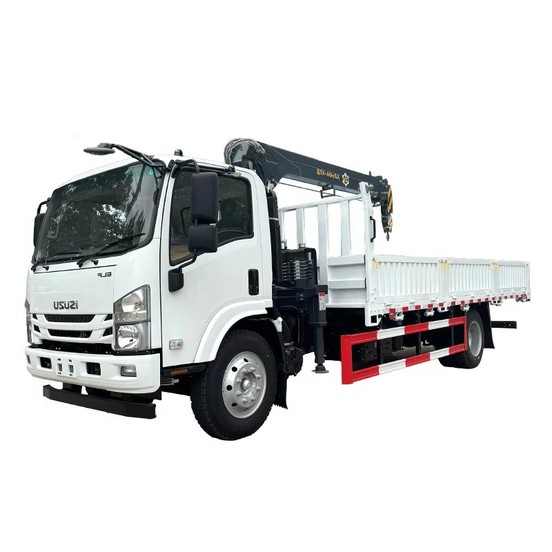 1SUZU ELF 700P 5 Ton Truk Crane Teleskopik Knuckle Boom Crane Untuk Dijual