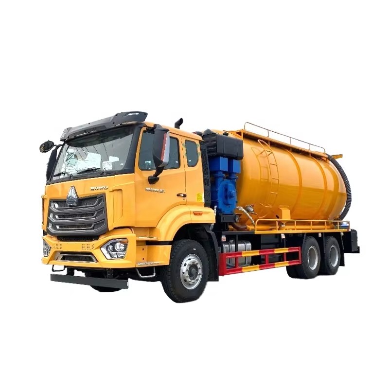 Howo 20000L Sewage Suction Cleaning Truck 6x4 Septic Fecal Suction Truck Dengan Tekanan Tinggi C
