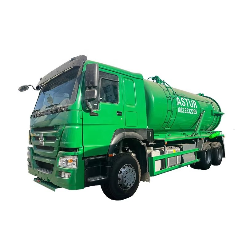 Sinotruk Howo 20000L Sewage Suction Truck 6x4 Tekanan Tinggi Vakum Sewage Suction Tanker Untuk S