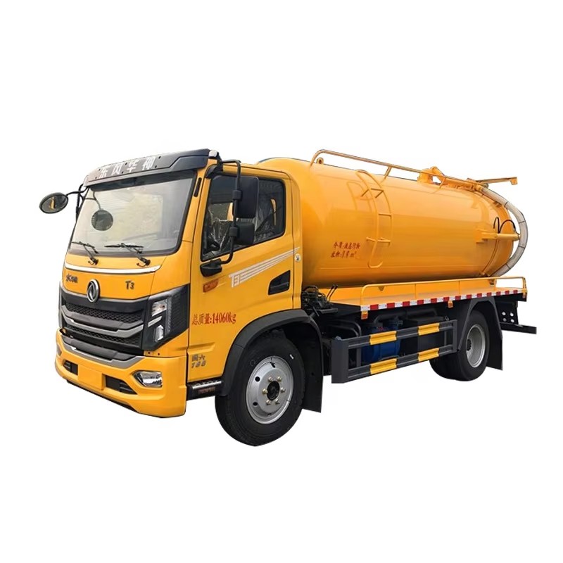 Dongfeng 8 CBM Sewage Suction Truck Dongfeng 4x2 Septic Fecal Vacuum Sewage Truck Untuk Dijual