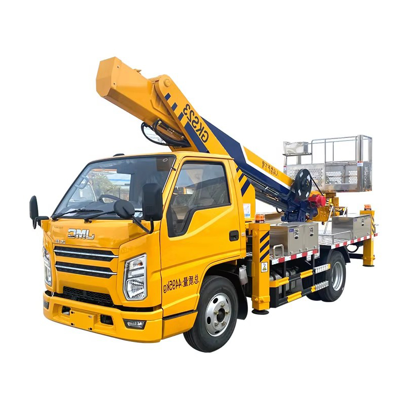 JMC 21m 25m 30m Truk Lif Udara Lengan Lurus Diesel Operasi Ketinggian Tinggi Truk Kerja Udara Dengan