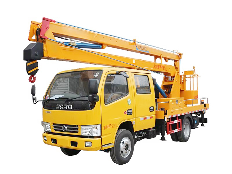Dongfeng Disesuaikan 12m 16m 20m Truk Kerja Udara Lengan Lurus Dengan Platform Tinggi Tinggi O