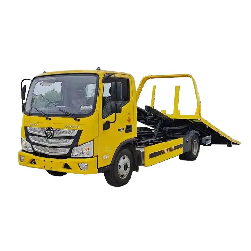 Foton Flatbed Wrecker Towing Truck 4x2 Road Tow Truck Untuk Penyelamatan Kenderaan