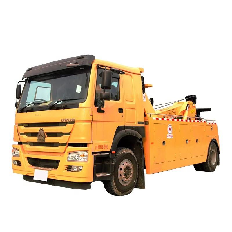 Sinotruk Howo 20Ton Heavy Duty Wrecker Towing Truck Dengan Hydraulic Crane Road Recovery Truck Denga