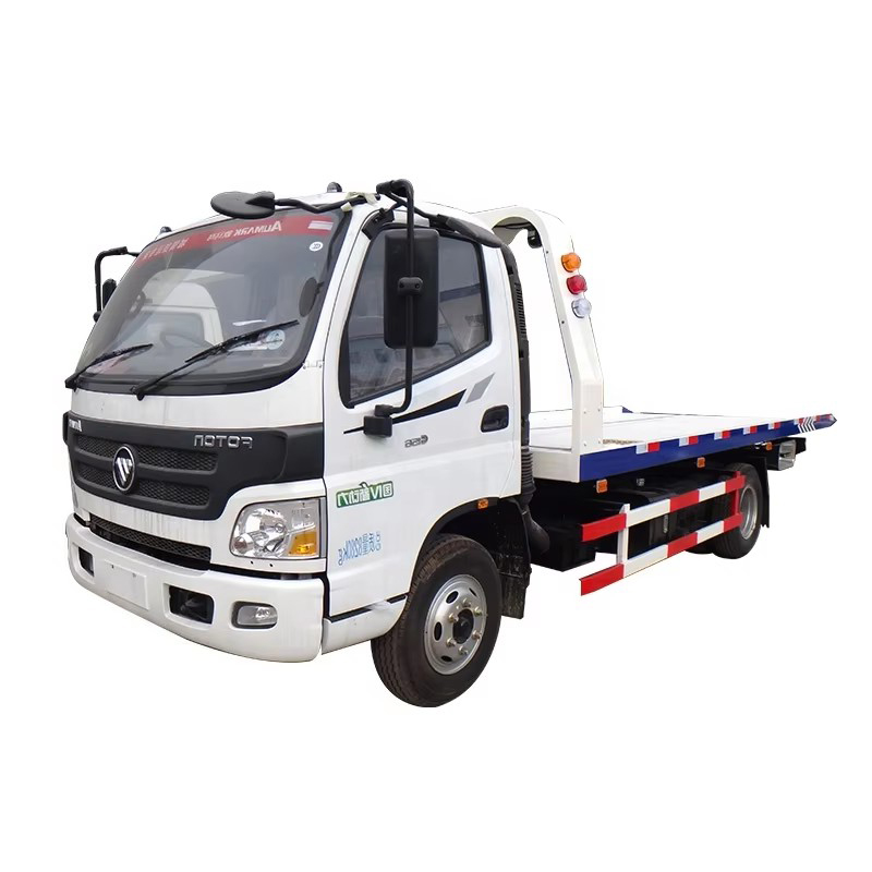 Foton 5 Ton Platform Flatbed Wrecker Tow Truck 4x2 Road Wrecker Truck Untuk Dijual