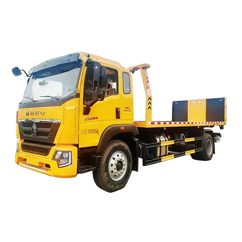 Howo 10 Ton Flatbed Wrecker Towing Truck 4x2 Road Wrecker Truck Untuk Dijual