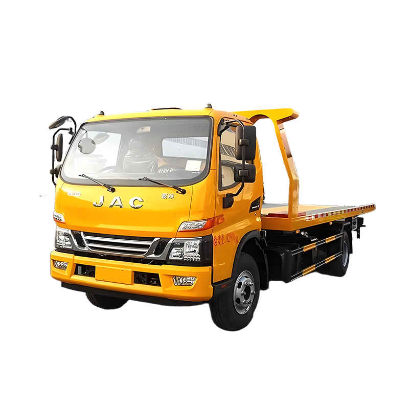 JAC Flatbed Wrecker Truck 4x2 Road Rescue Towing Truck Dengan Winch Untuk Dijual