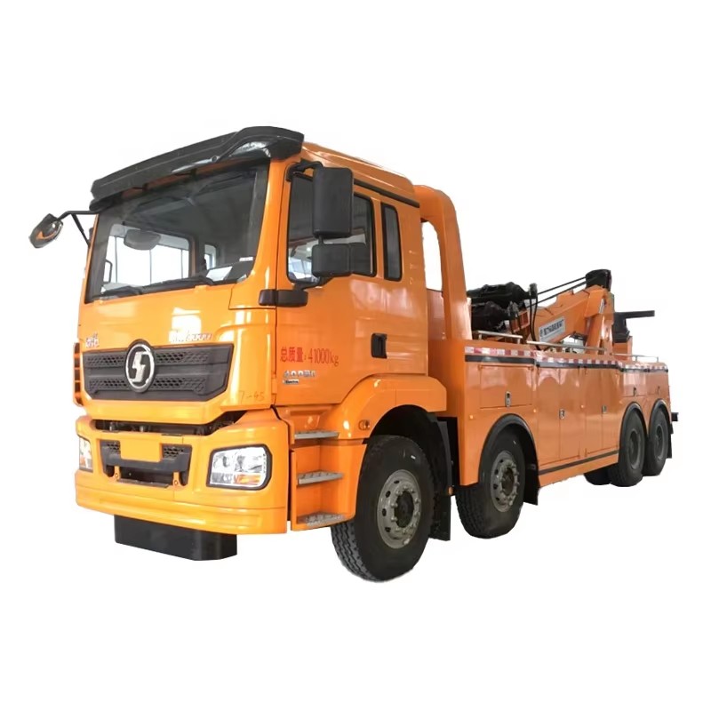 Shacman M3000 Heavy Duty 8x4 Rotator Wrecker Truck 20Ton Towing Truck Dengan Hydraulic Crane Road Re
