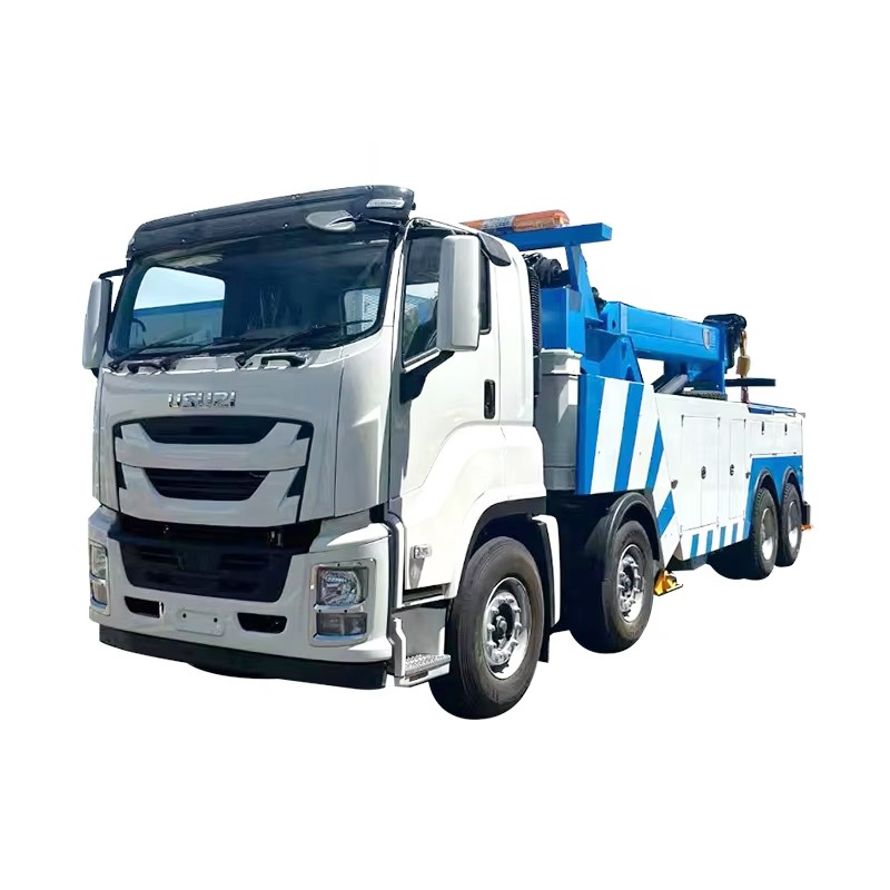 1SUZU GIGA 8x4 Rotator Wrecker Towing Truck 40Ton Recovery Truck Untuk Penyelamatan Kecemasan