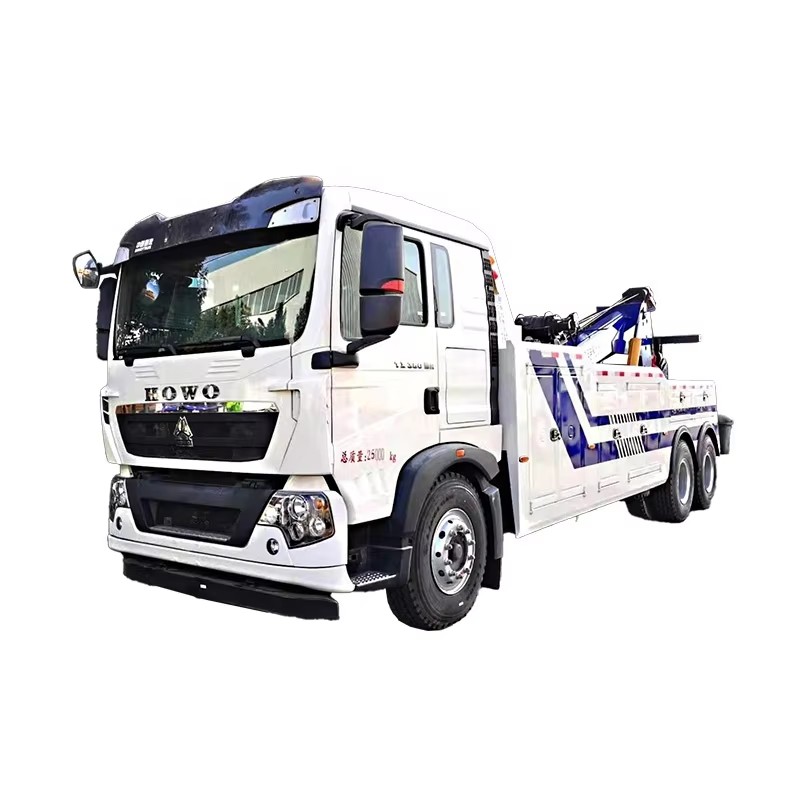 Eksport Howo 6x4 Rotator Wrecker Trak Tarik Keselamatan Kecemasan 20Ton 30Ton Trak Tarik Hidraulik U