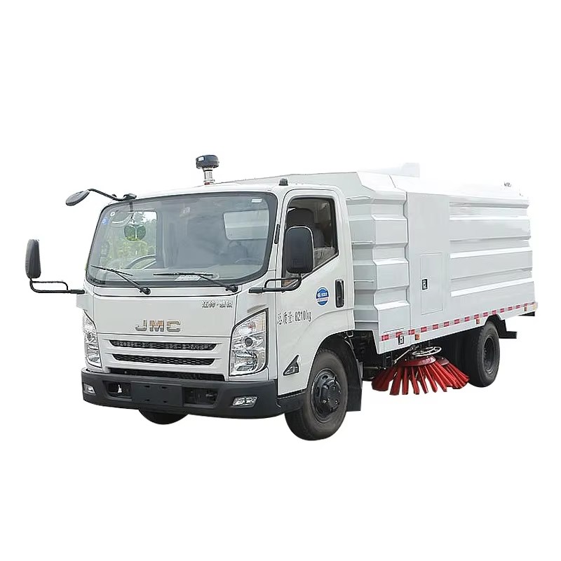 JMC Tekanan Tinggi Vakum Jalan Sweeper Truk 4000L Jalan Pembersihan Truk Sedutan Untuk Jalan Bandar 