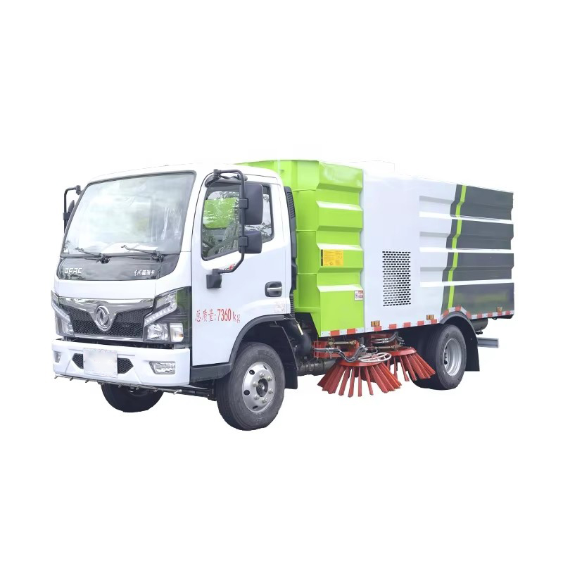 Dongfeng 4000L City Street Pembersihan Truk Vakum Jalan Sweeper Truk Untuk Lapangan Terbang Runway
