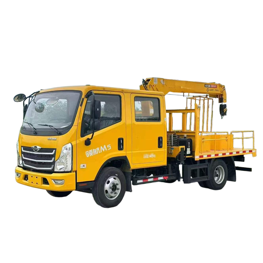 Jual Panas Futian Baru 4 X2 Truk Crane 8 Ton 10 Ton Teleskopik Boom Pembinaan Gear Tiada Penilaian