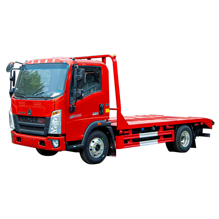 Hot-menjual Cahaya HOWO 4X2 Tangan Kiri Memandu Keluli Platbed Trak, Pelepasan Traktor, Trak Cina