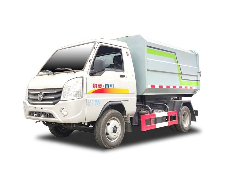 KAMA Mini 4x2 Kenderaan Kebersihan Diesel 4 Meter Kubik Loader Sampah Belakang