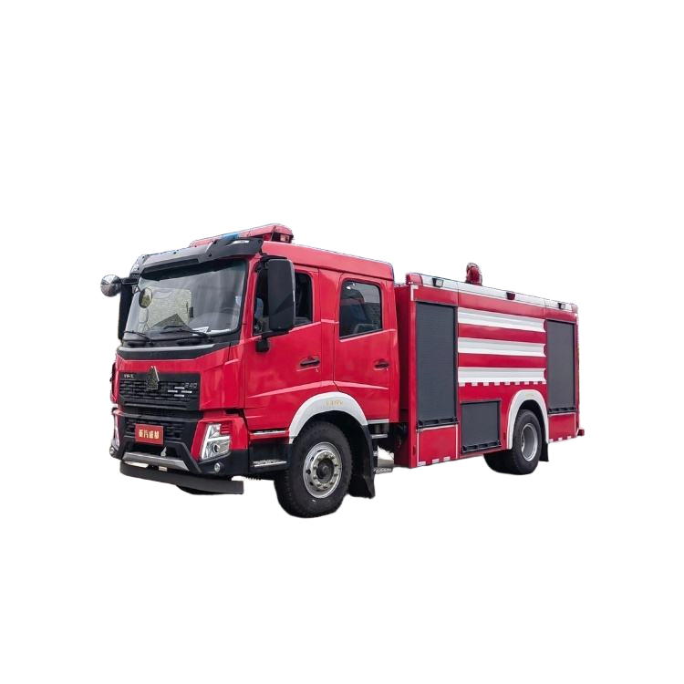 8000L Air Tank Fire Truck Dengan Air Dan Buih Dual System 60m Max Ketinggian Kerja Diesel Powered