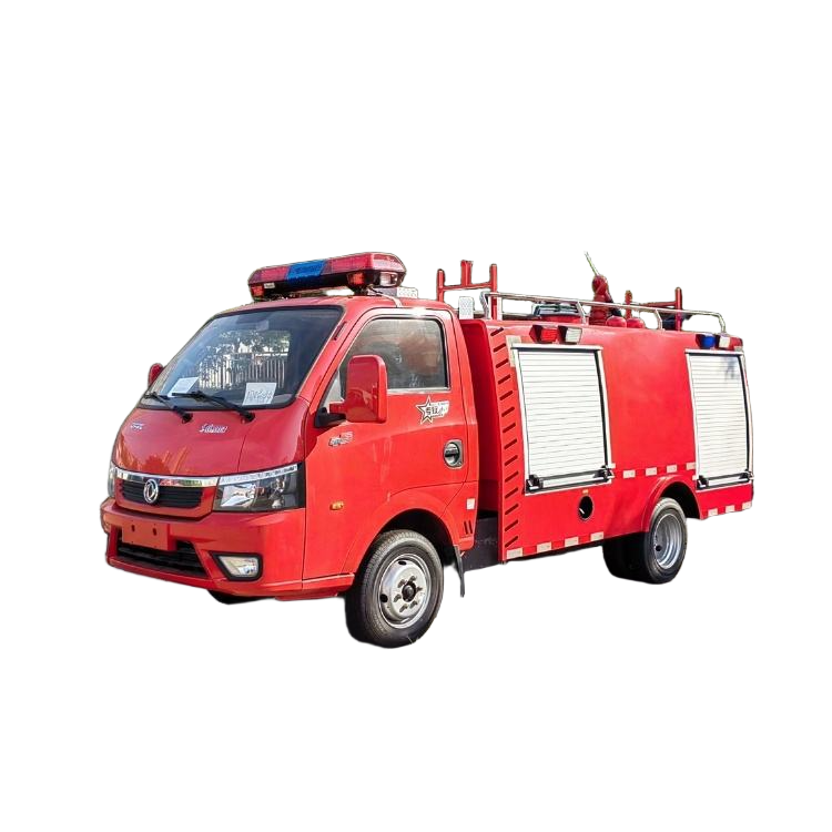 Baru Kecil 4x2 Diesel 1500L Tangki Air Komuniti Truk Pemadam Kebakaran Penyelamatan Kecemasan Dengan