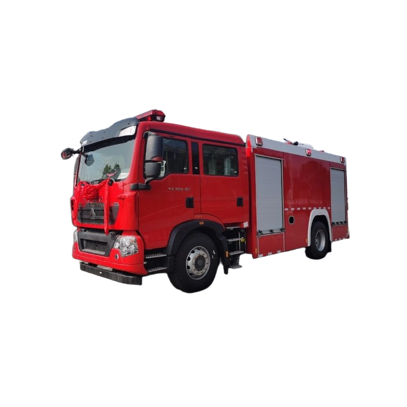 Sinotruk HOWO Air Tank Fire Truck 8000L / 8 Trek Pemadam Kebakaran Meter Kubik