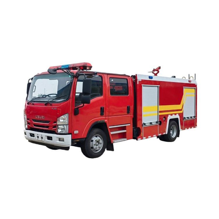 3.5 Ton Diesel 4X2 Drive 50m Ketinggian Kerja Truk Pemadam Kebakaran Buih Air Dengan Tangki 3500L Un