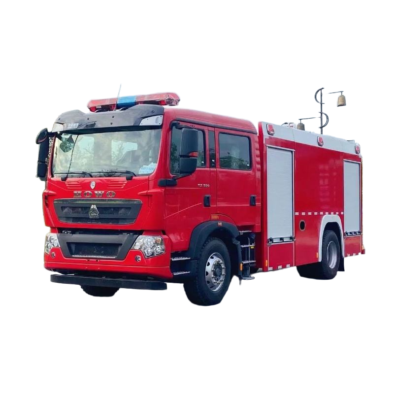 Truk Berat HOWO 4x2 Tangki Air Truk Kebakaran Buih Truk Kebakaran 8000L Tangki Air