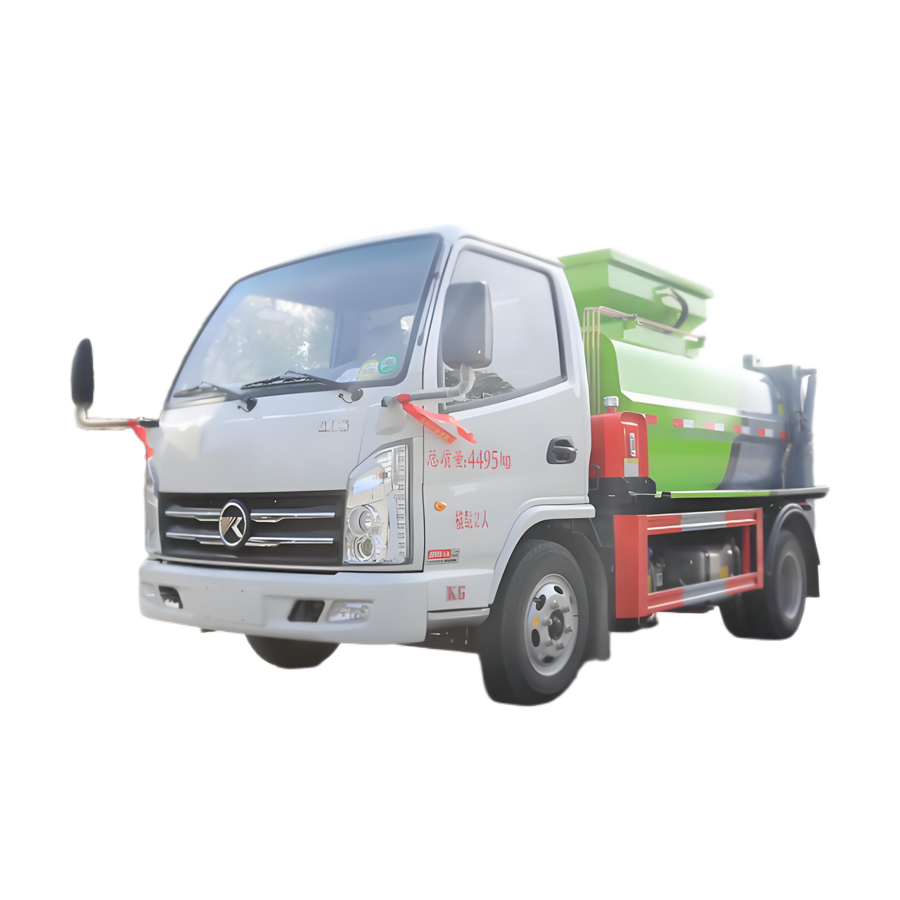 KAMA 5CBM Compact Diesel Food Waste Truck Untuk Kantin Sekolah & Restoran Jalan Kilang Direc