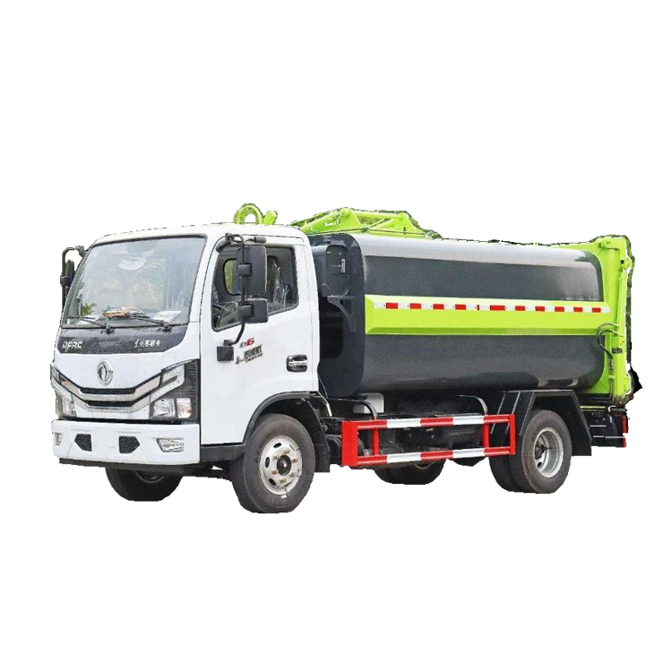 Dongfeng D6 Pengangkutan Pengumpulan Sampah Komuniti Bandar Kecil 5-Meter Kubik Side-Hanging