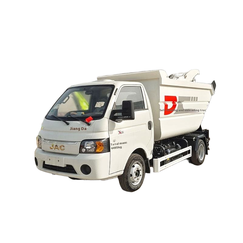 Jac 4.5 Jenama Biru Enjin Diesel Manual Kapasiti Tinggi 4x2 Truk Sampah Loader Belakang Untuk Sampah
