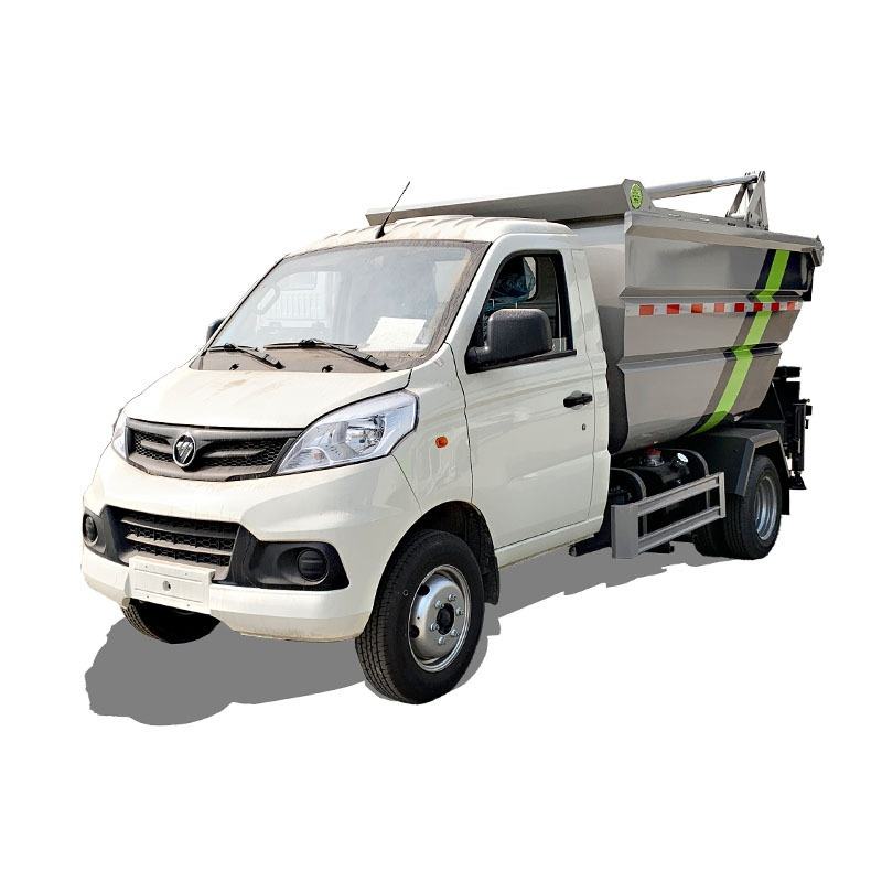Foton Sanitasi Manual Diesel Truk Sampah Terkompres Kenderaan Khas Untuk Kecil Sederhana-S Yang Ceka