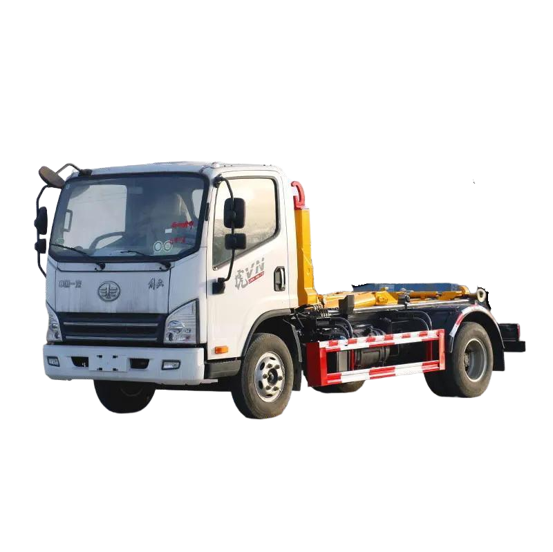 Euro VI Prestasi Tinggi Diesel 4x2 Enjin Plat Biru Pembebasan Lengan Truk Sampah Kecekapan Tinggi C