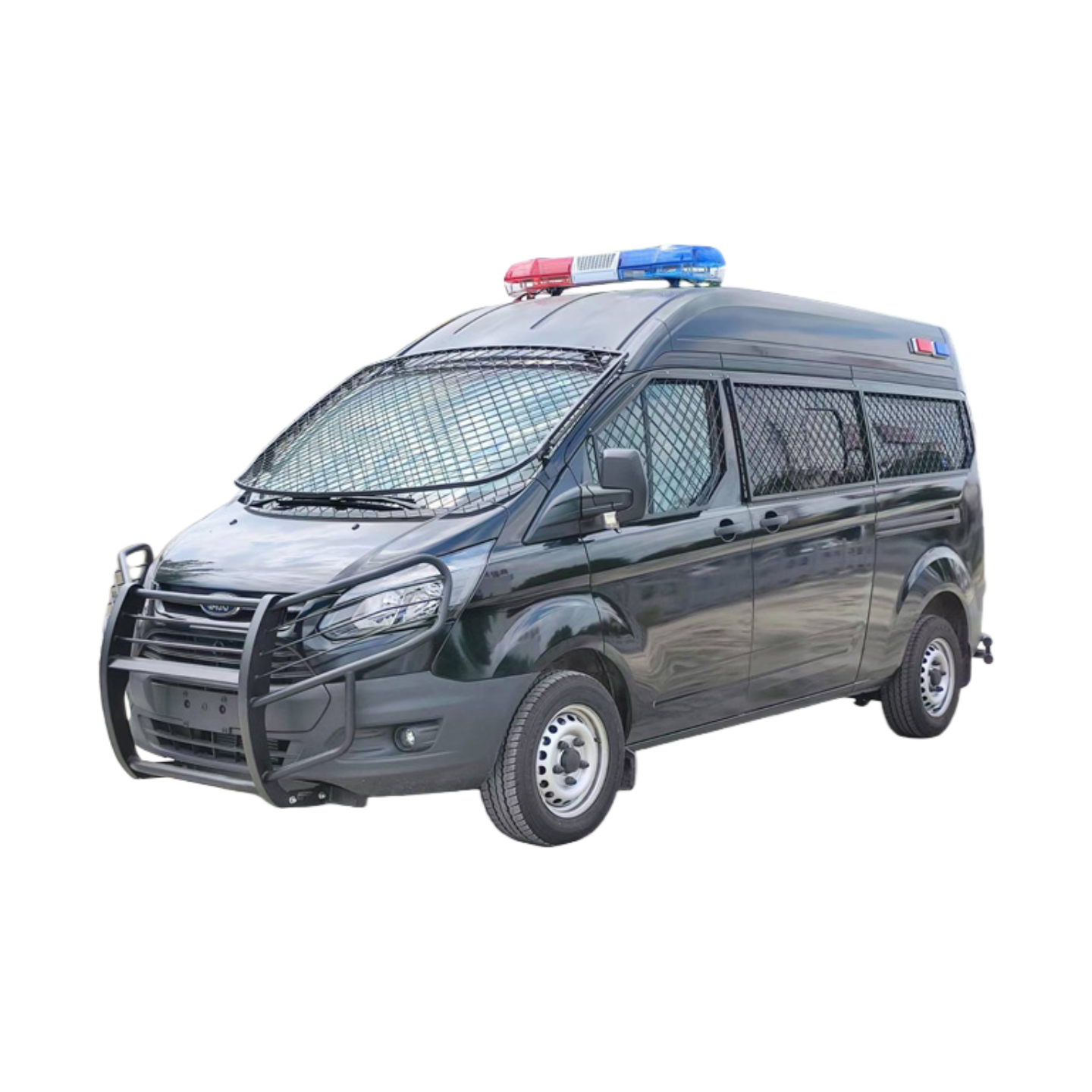 Truk Penjara Bukti Letupan Ford Anti-Escape Van Penjara Selamat Dengan CCTV & Sistem Penghalang
