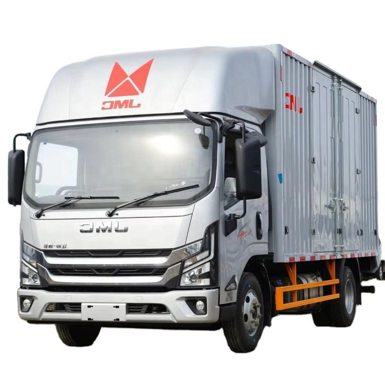 JMC 4x2 Trak Logistik Haba 5 Ton Beban Kotak Kargo Terisolasi Enjin Diesel Penebatan Pasif