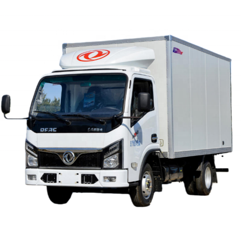Kotak Kargo Van Truk Dongfeng 4X2 Diesel Automatik Jenama Baru Euro III Kapasiti Memuatkan 4-6 Ton F
