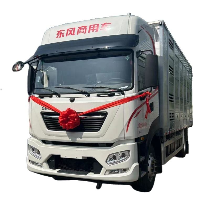 Dongfeng Haiwan Pengangkutan Truk 4 * 2 6.8m Ternak Hauling Truk Hidup Bayi Babi Sapi Domba Van Haiw
