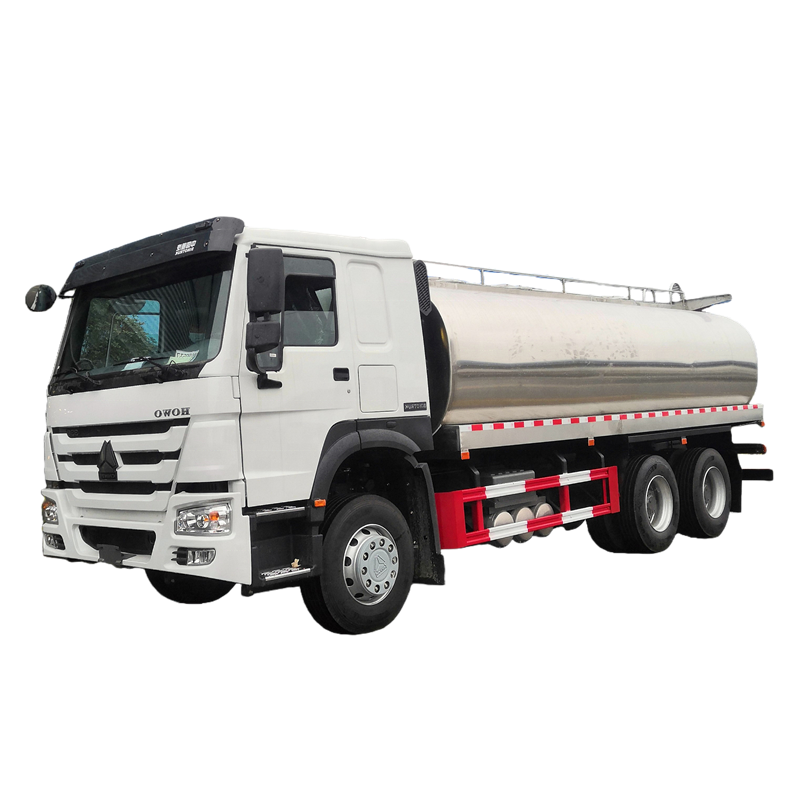 Sinotruk Howo 4X2 Truk Tanker Susu 15000L Truk Susu Untuk Pengangkutan Jus Susu Segar Dan Bir
