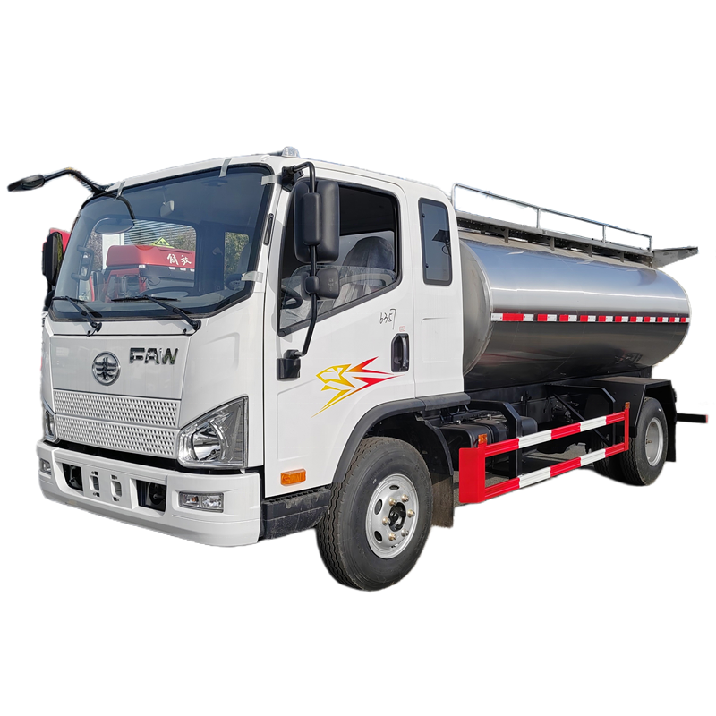 Jenama Baru FAW 4X2 Truk Susu 10000L Truk Tanker Susu 10m&sup3; Harga Truk Pemindahan Susu Segar