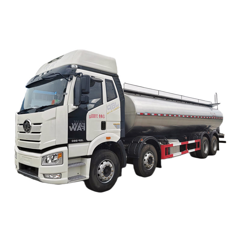 Jenama Baru FAW 8X4 Trak Susu 22m&sup3; Trak Tangki Susu Tahan Karat 22000L Harga Trak Tangki Susu