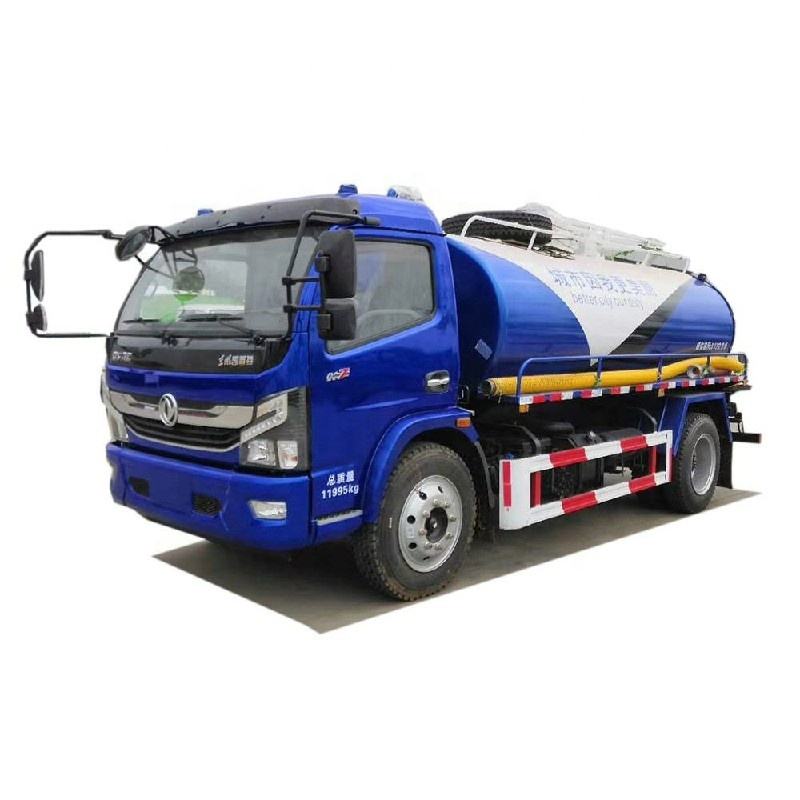 Harga Baik 5cbm Fecal Suction Truck 4x2 5000Liters Septic Tanker Suction Truck Untuk Dijual
