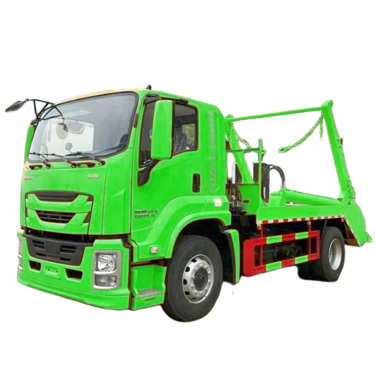 Isuzu GIGA 4X2 10CBM 12cbm Swing Arm Sampah Pengumpulan Trak Sampah Skip Loader Baru