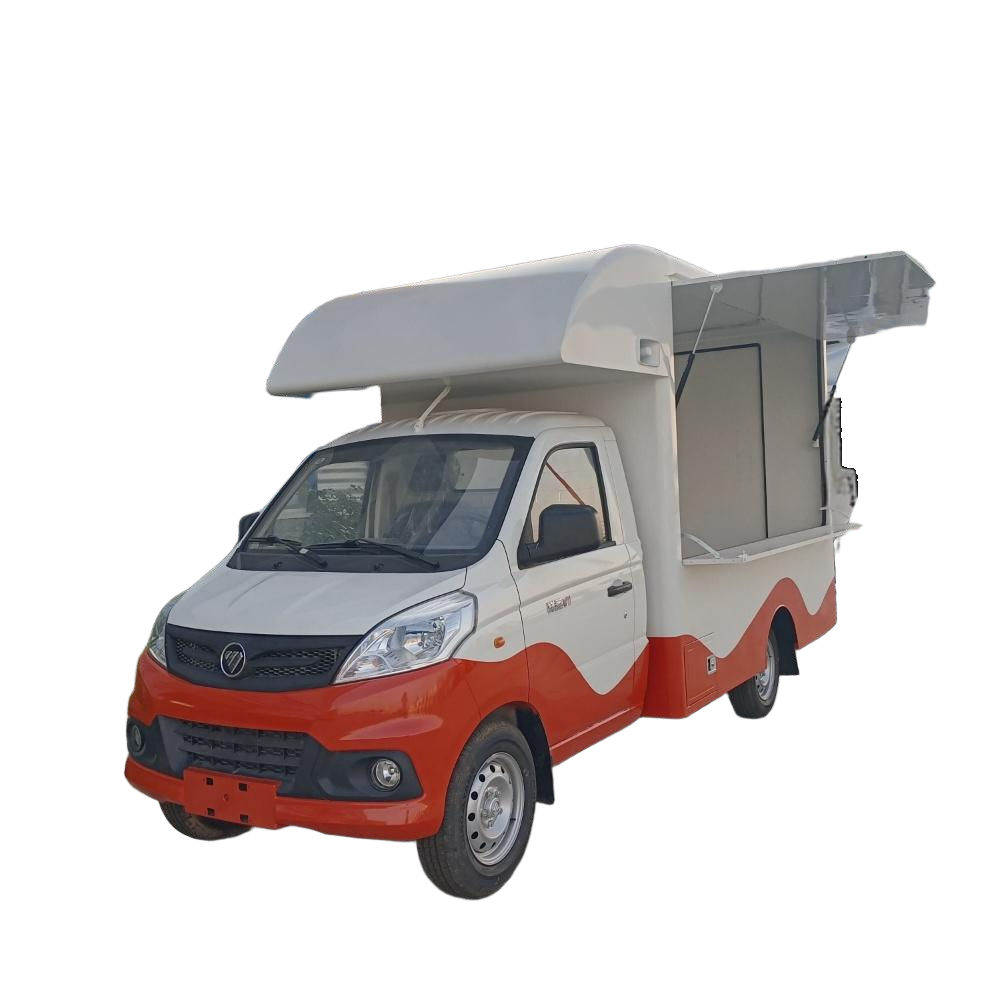 FOTON Custom Mini Saiz Truk Makanan Cepat Mudah Alih Untuk Dijual Di China