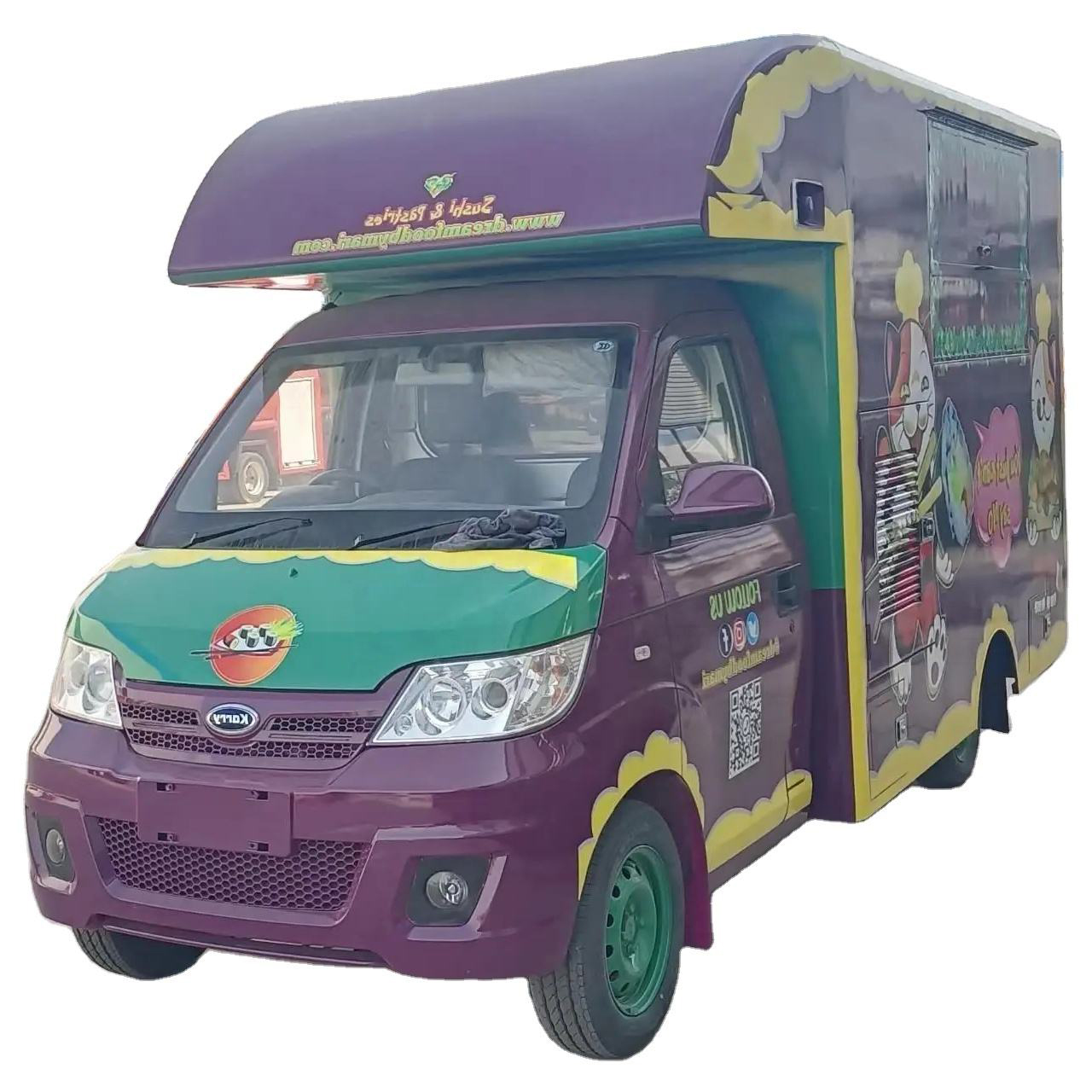 2024 Truk Makanan Kopi Snack Mudah Alih Terjual Terbaik Dengan Dapur Penuh Untuk Dijual