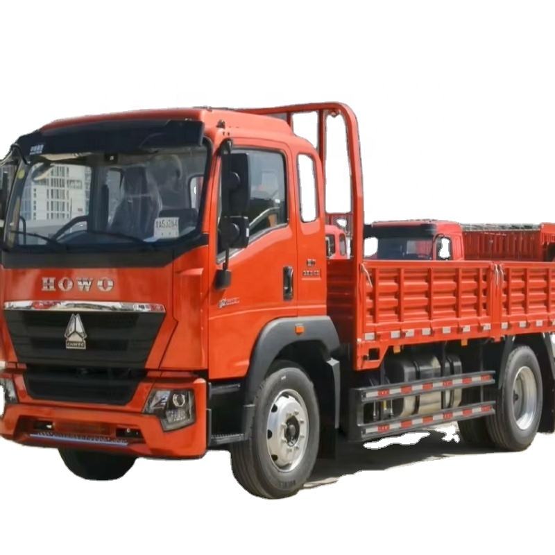 Model Baru HOWO 10 Ton 4x2 Truk Kargo Euro 3 Enjin Diesel Dengan Kamera Belakang Kiri Hand Drive Ite