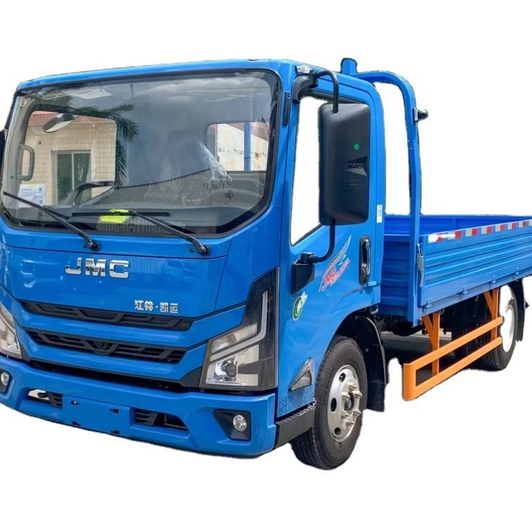 JMC 4x2 Truk Kargo Diesel Dengan Kabin Baris Tunggal 4 Hingga 5 Ton Kenderaan Komersial Lampu