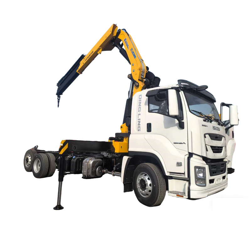 6X2 Isuzu Giant XCMG G Siri 10-Ton Lima Seksyen Kren Teleskopik